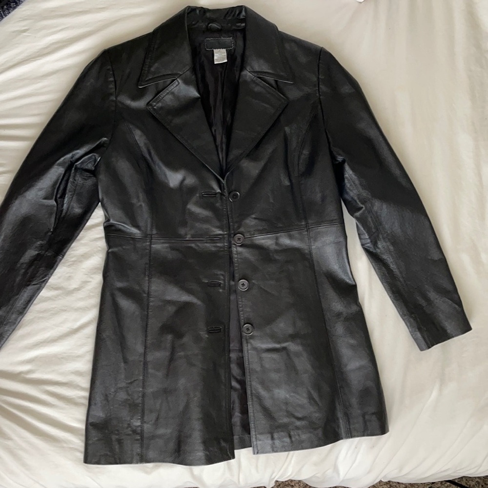 PASSPORTS black leather jacket